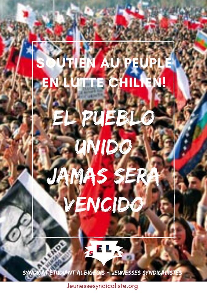 El Pueblo Unido Jamas Sera Vencido – Soutien au peuple en lutte chilien