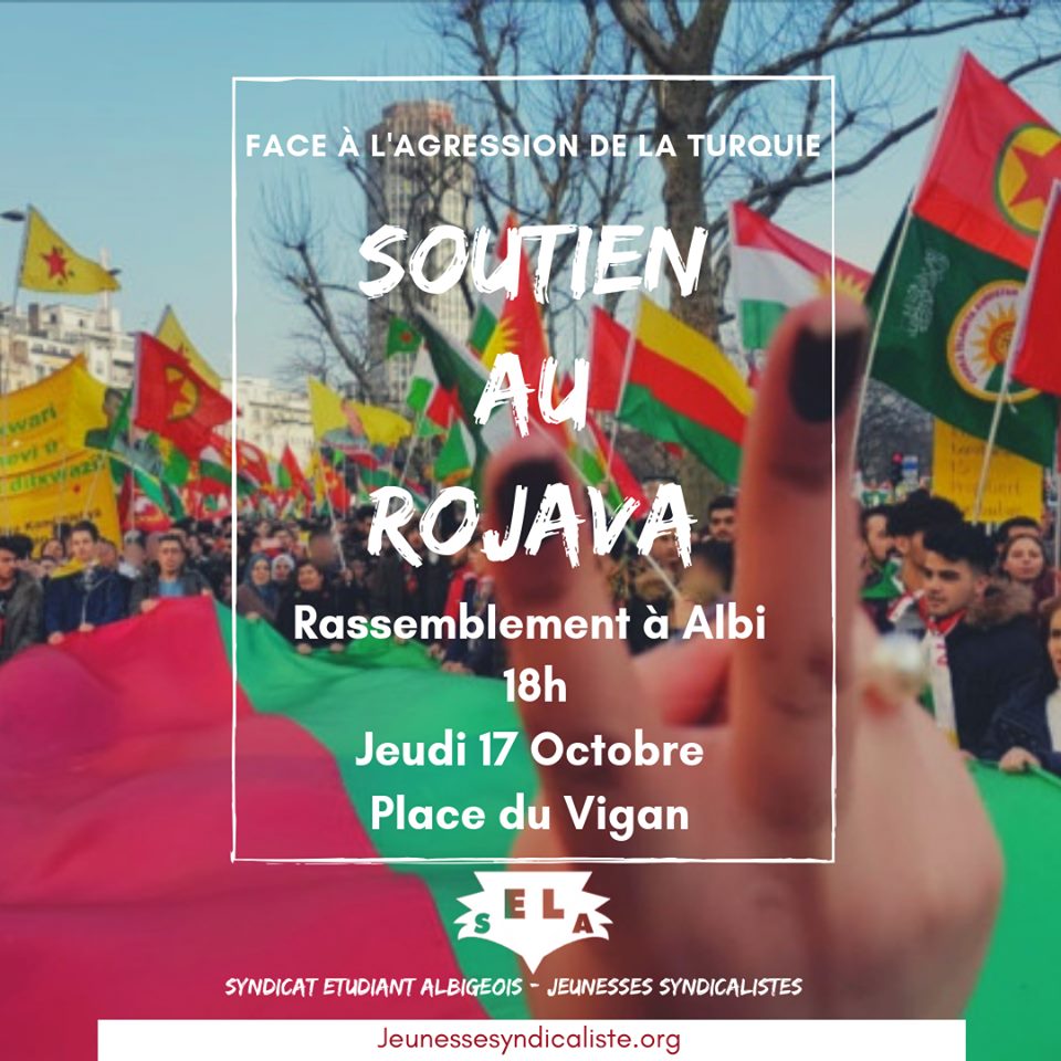 Organisons la solidarité avec le Rojava !